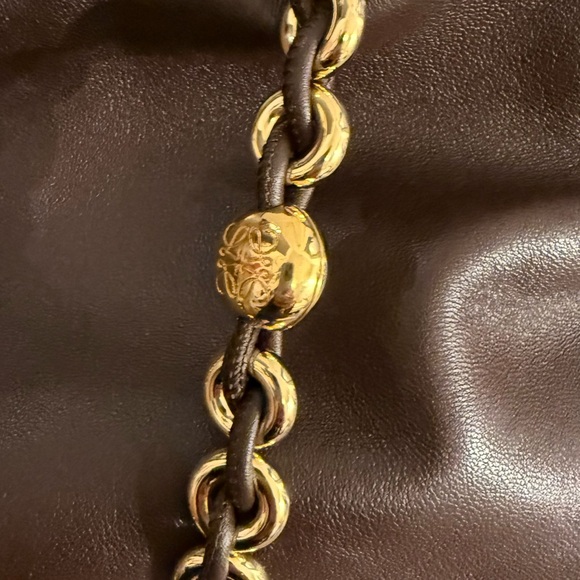 EUC AUTH Loewe Flamenco Chain in BROWN - Picture 5 of 15